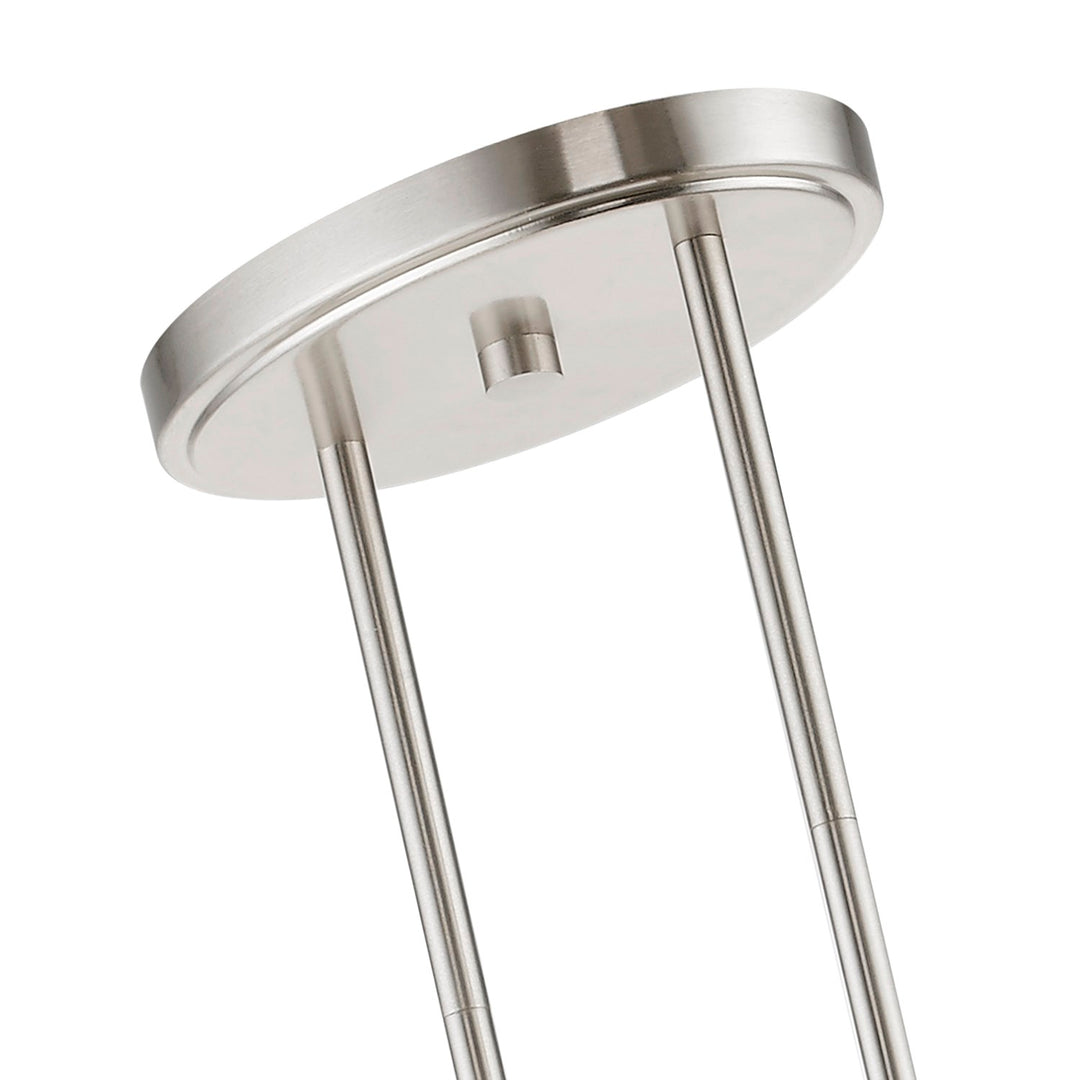 4 Light Brushed Nickel Linear Chandelier