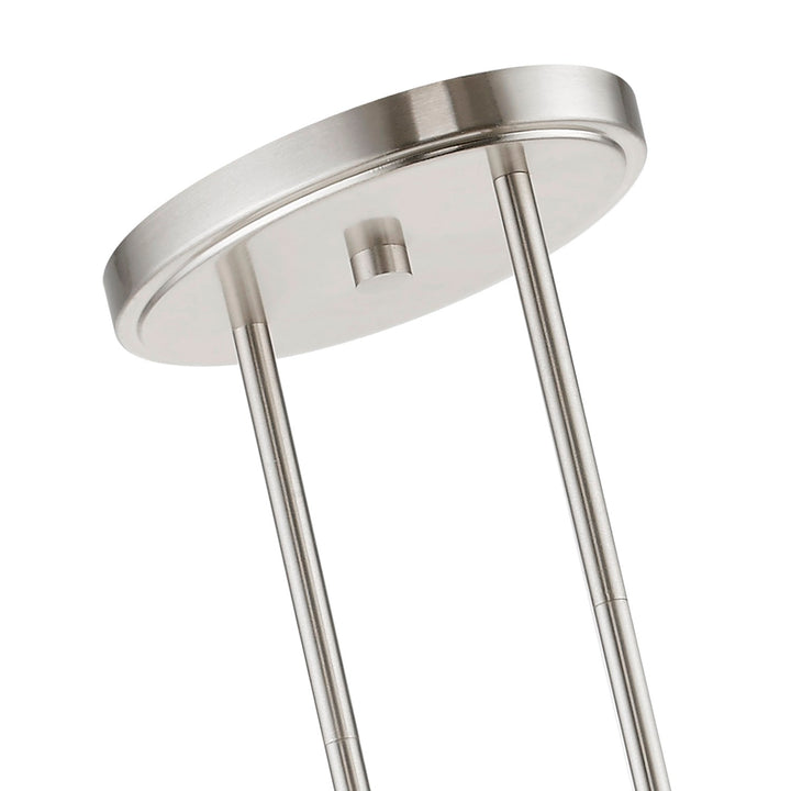 4 Light Brushed Nickel Linear Chandelier