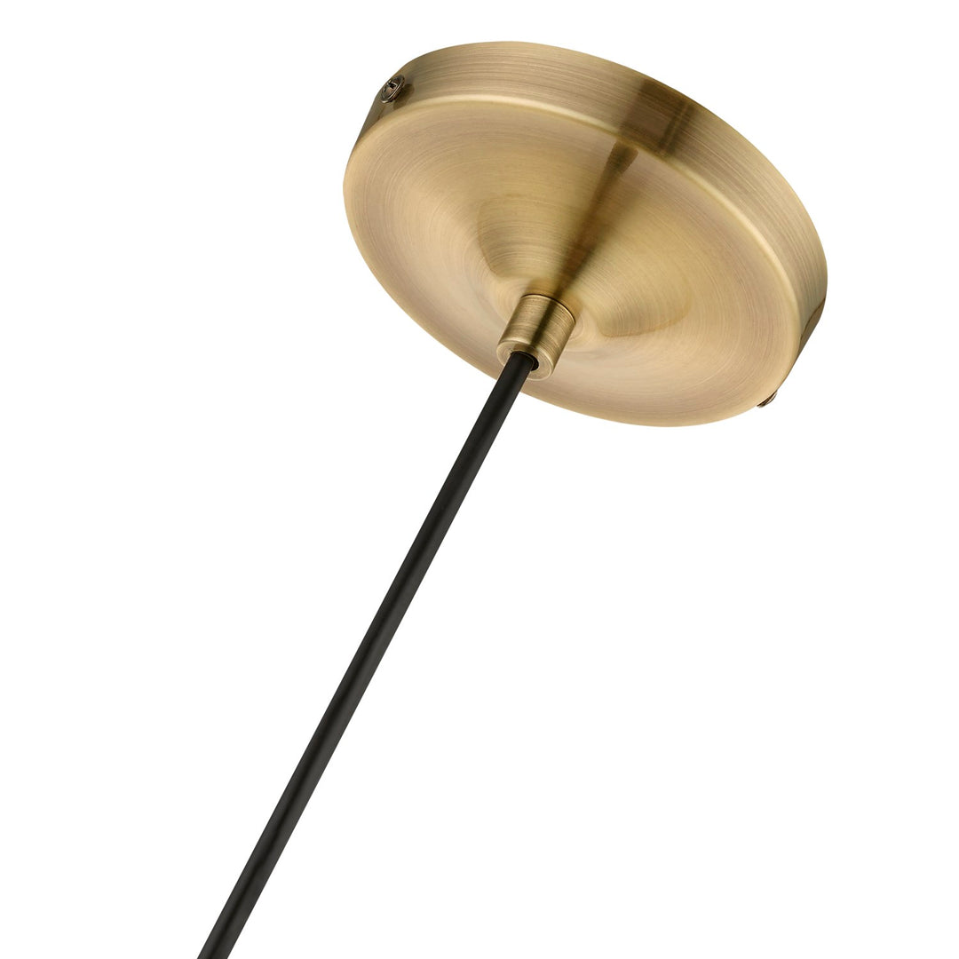 1 Light Antique Brass Mini Pendant