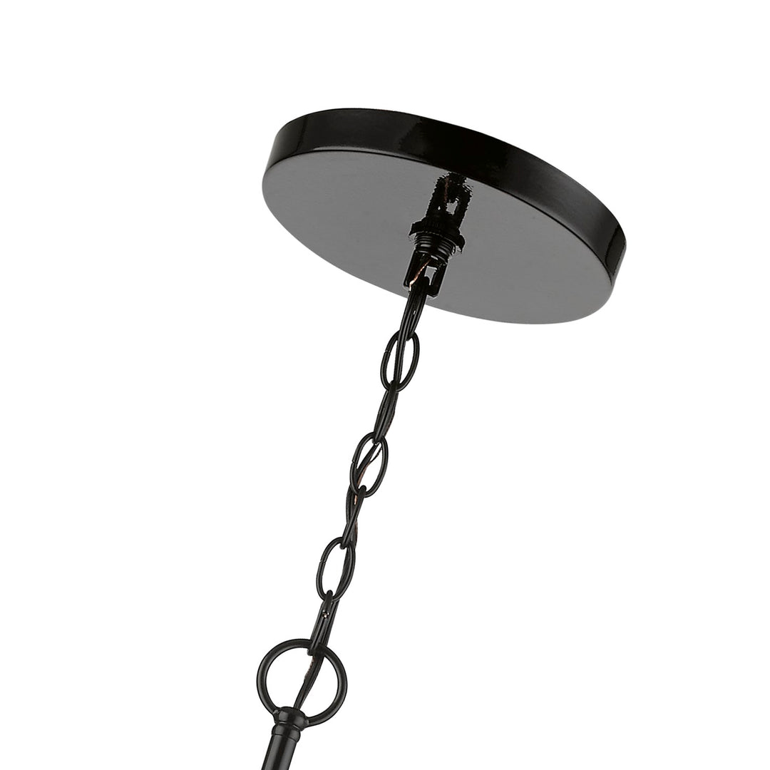 13 Light Shiny Black With Polished Brass Accents Extra Large Foyer Chandelier