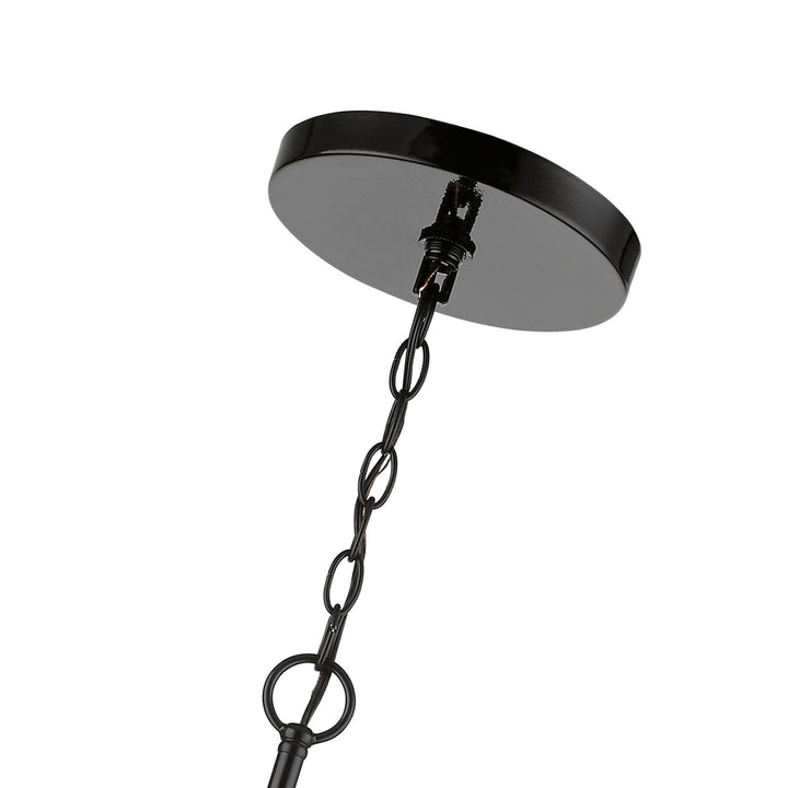 13 Light Shiny Black With Polished Brass Accents Extra Large Foyer Chandelier