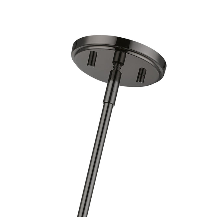 1 Light Black Chrome Single Pendant
