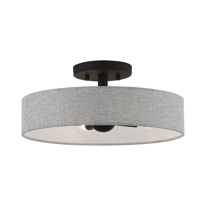 4 Light Black Semi-Flush by Livex Lighting