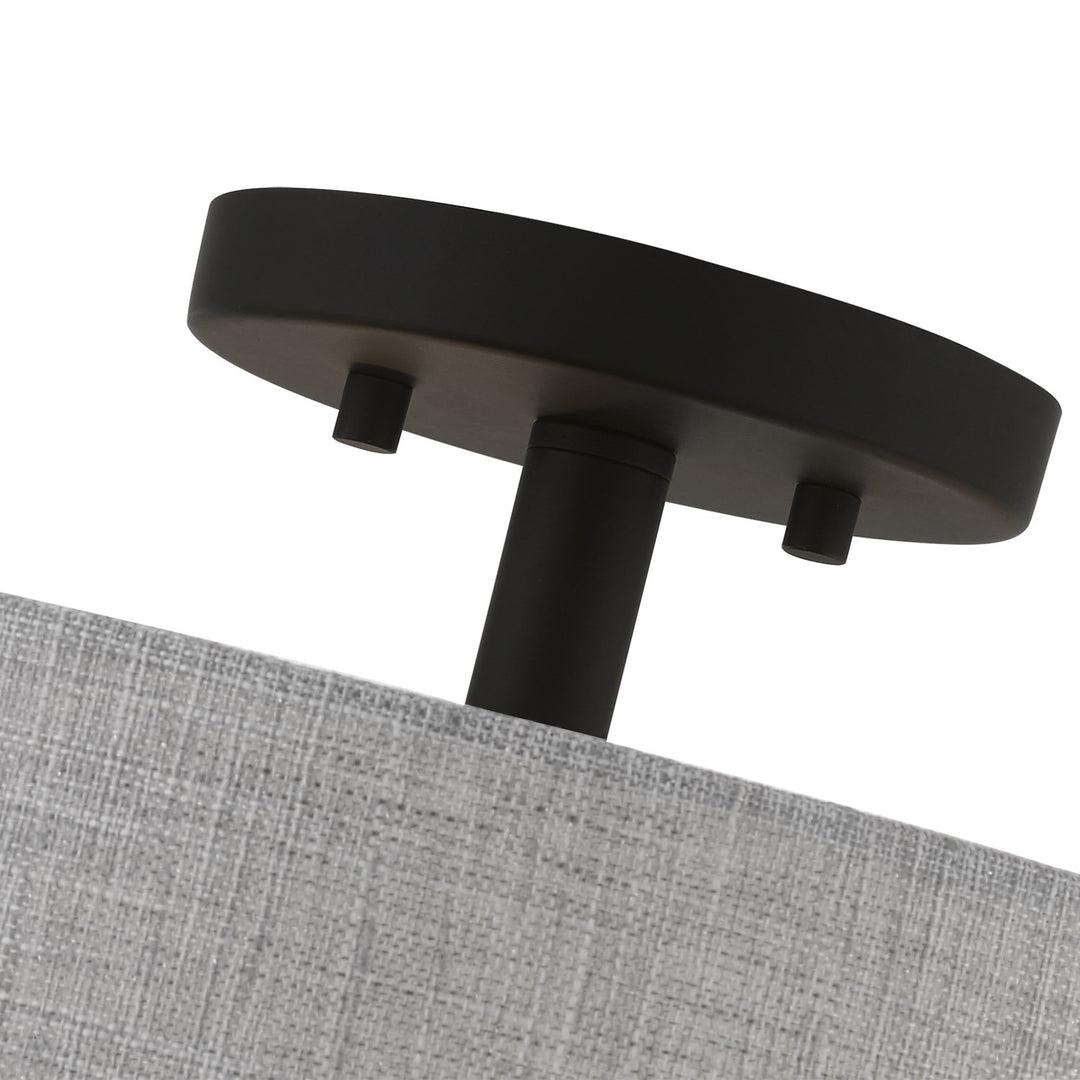 4 Light Black Semi-Flush