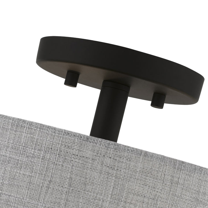 4 Light Black Semi-Flush