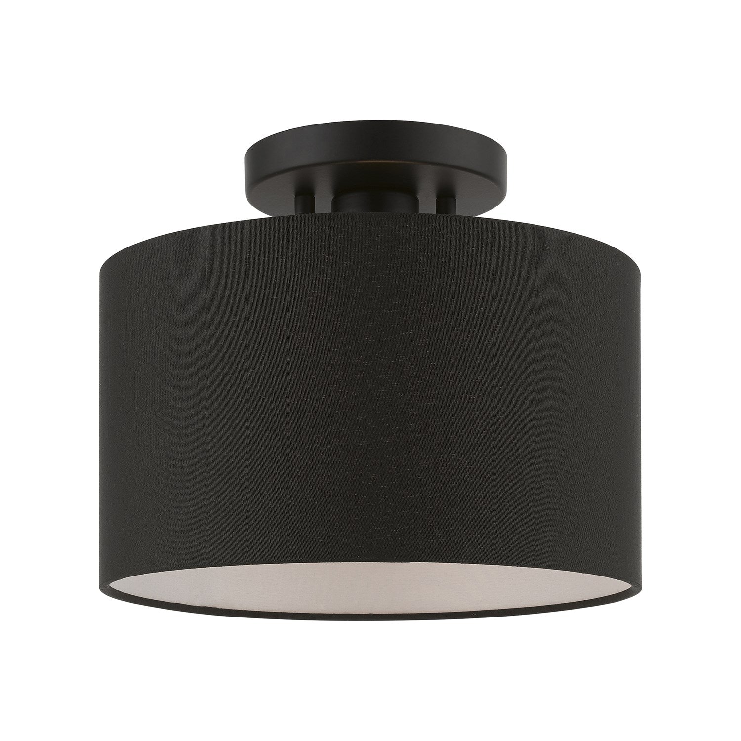 1 Light Black Small Semi-Flush by Livex Lighting