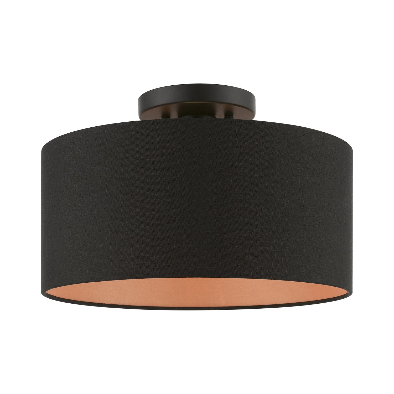 1 Light Black Medium Semi-Flush by Livex Lighting