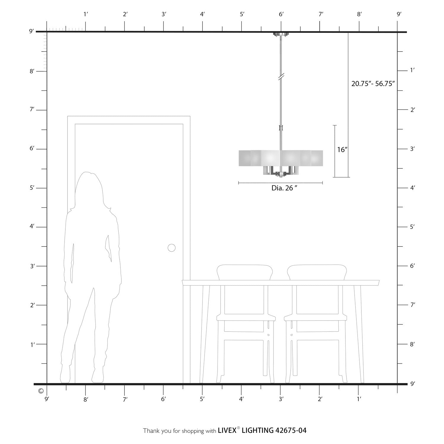 5 Light Satin Brass Chandelier