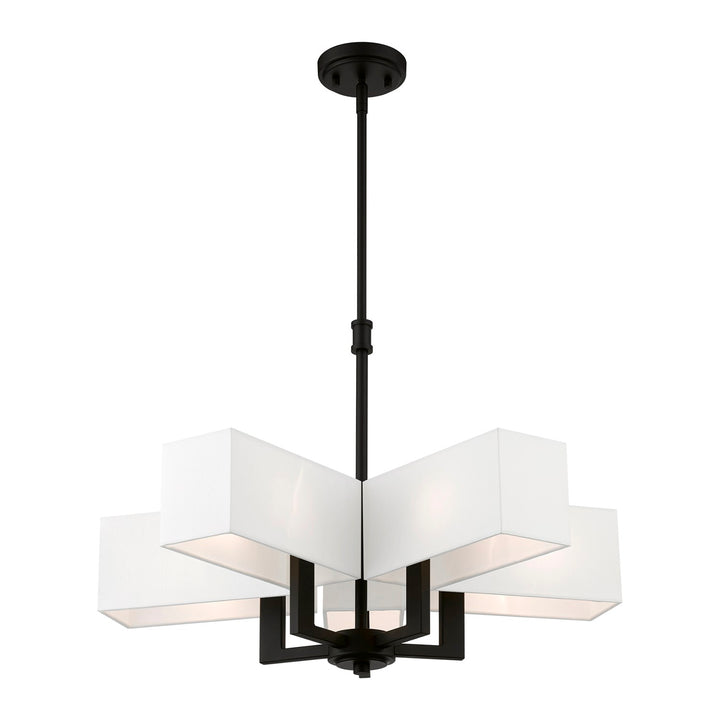 5 Light Satin Brass Chandelier