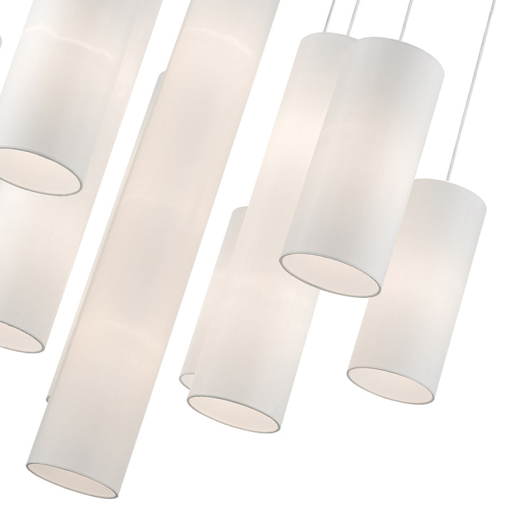 15 Light Satin Brass Foyer Chandelier