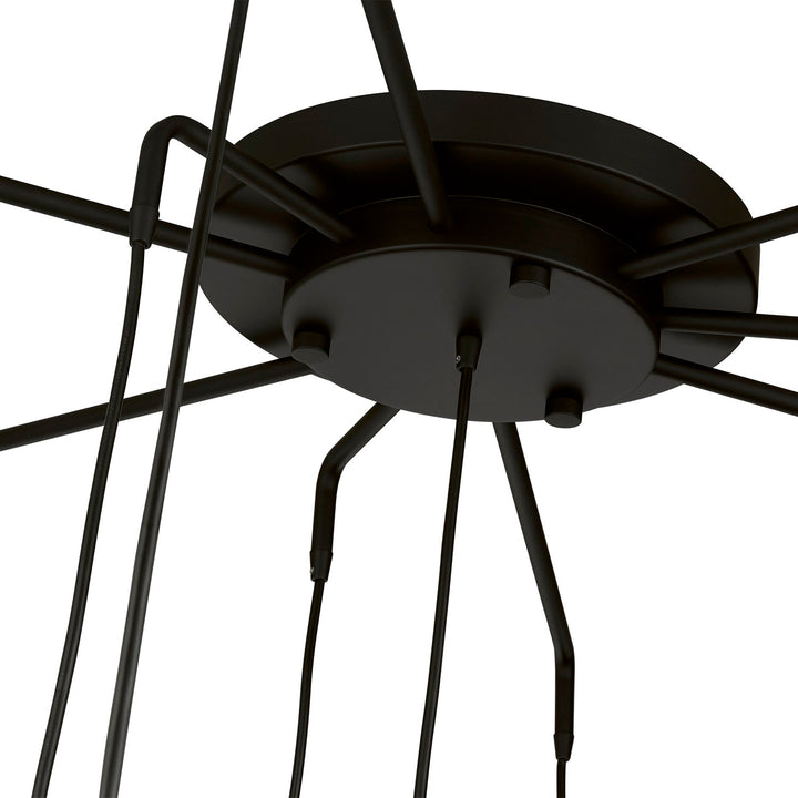 15 Light Black Foyer Chandelier