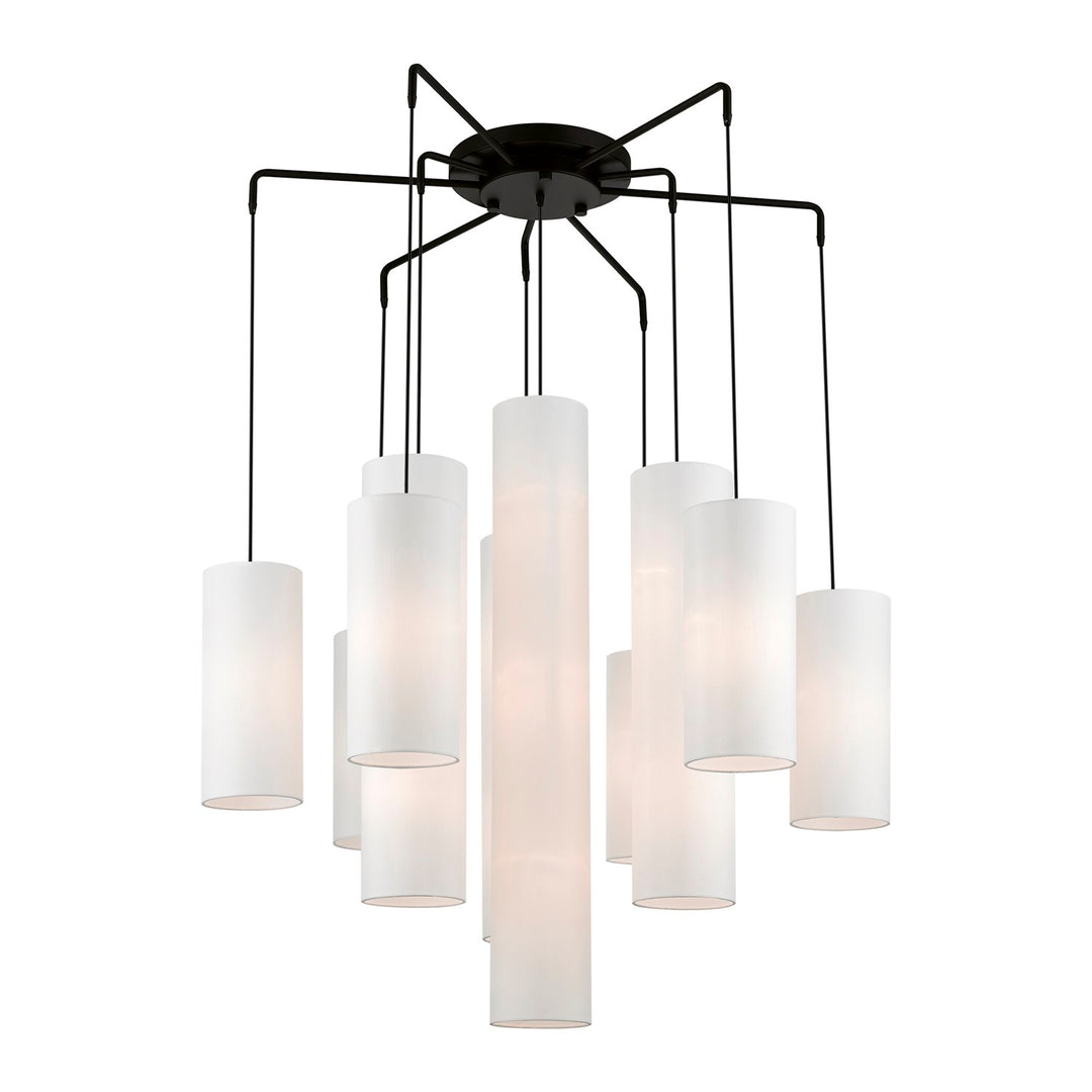 15 Light Black Foyer Chandelier