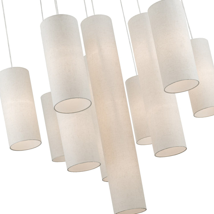 15 Light Antique Brass Foyer Chandelier