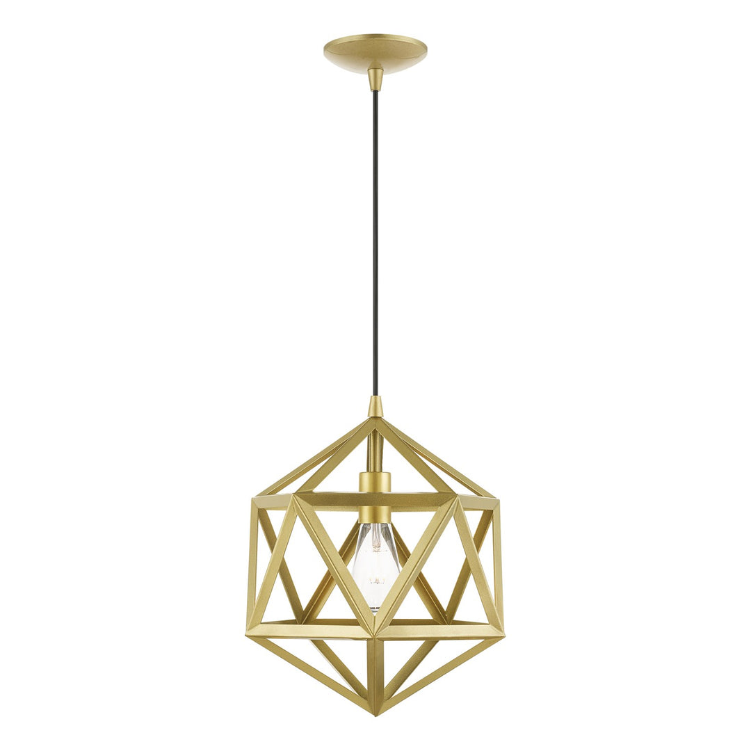 1 Light Soft Gold Pendant by Livex Lighting