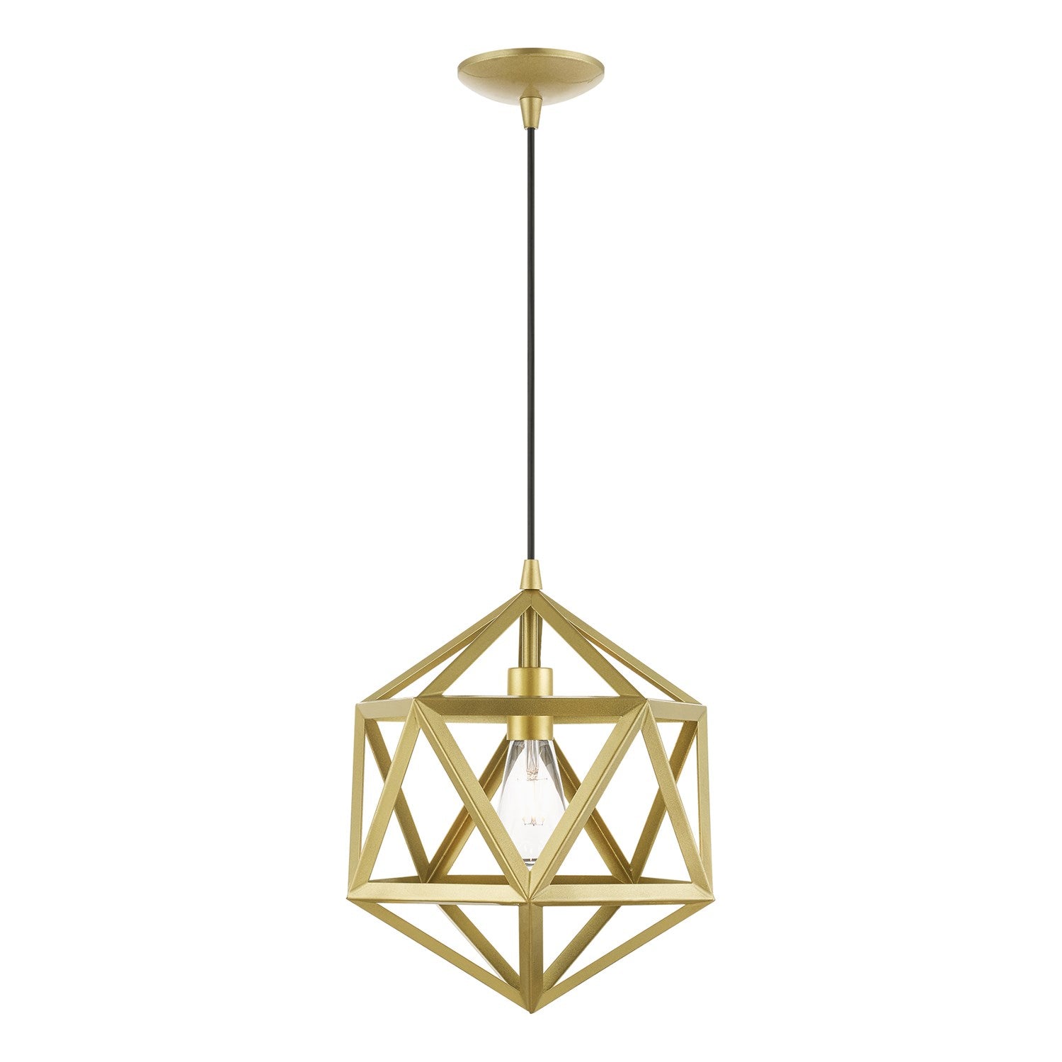 1 Light Soft Gold Pendant by Livex Lighting
