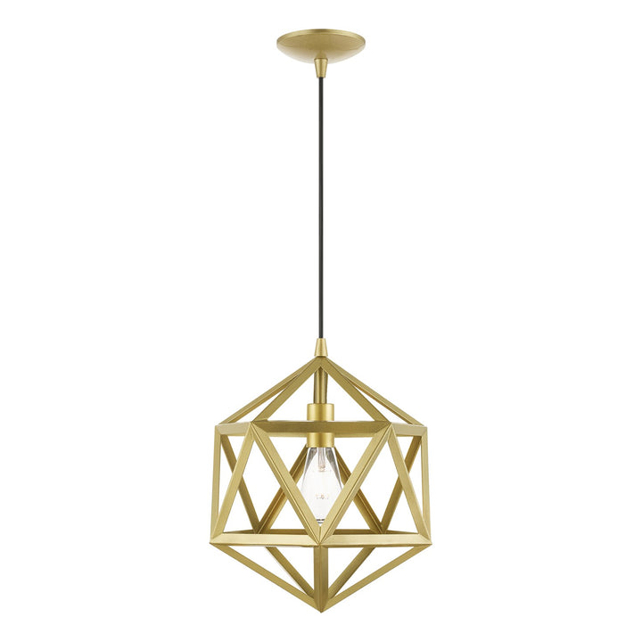 1 Light Soft Gold Pendant by Livex Lighting