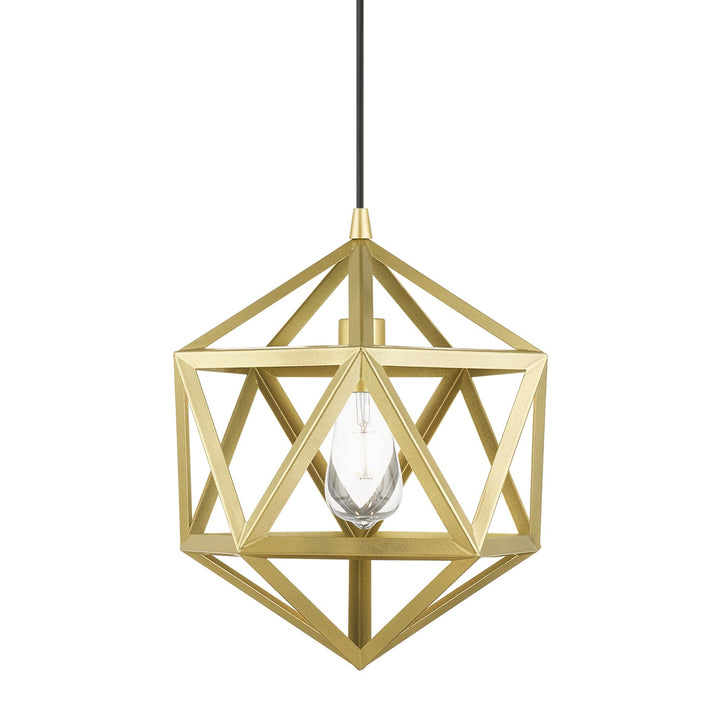 1 Light Soft Gold Pendant