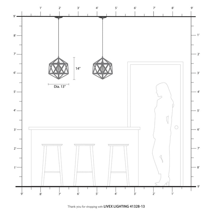 1 Light Textured White With Antique Brass Accents Pendant