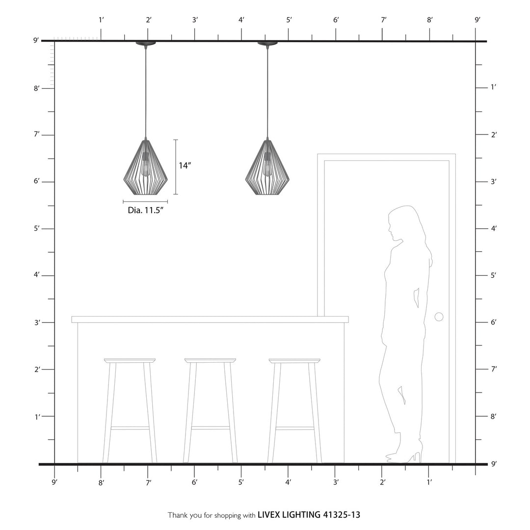 1 Light Textured White With Antique Brass Accents Pendant