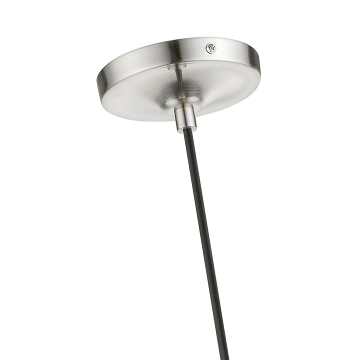 1 Light Brushed Nickel Mini Pendant