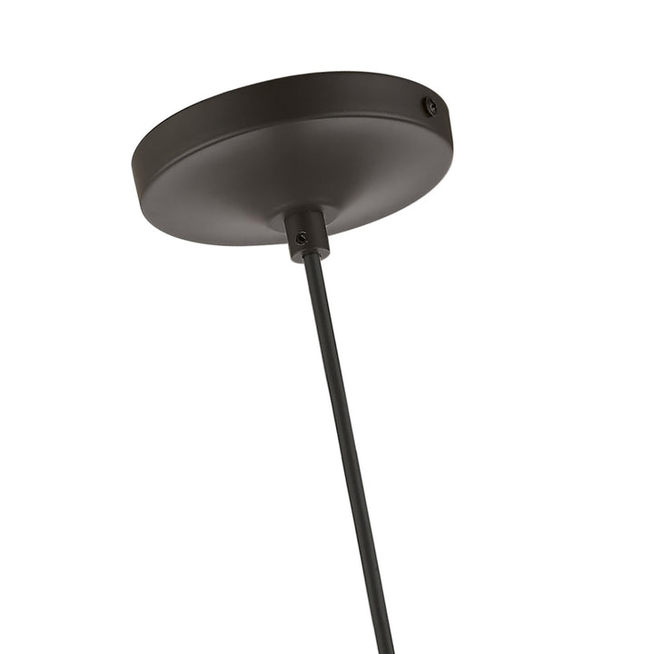 1 Light Bronze With Antique Brass Accent Mini Pendant