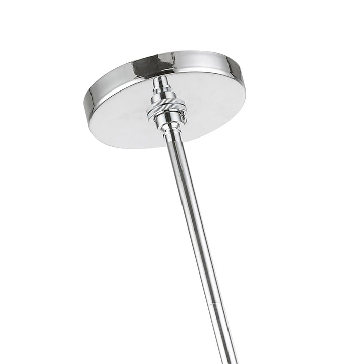 9 Light Polished Chrome Large Pendant Chandelier
