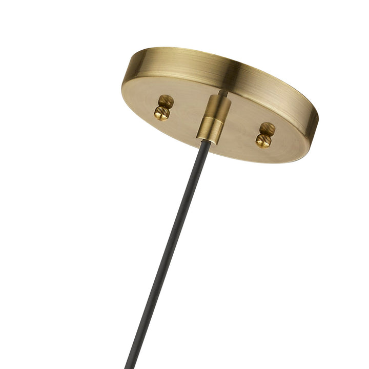 1 Light Antique Brass Mini Pendant