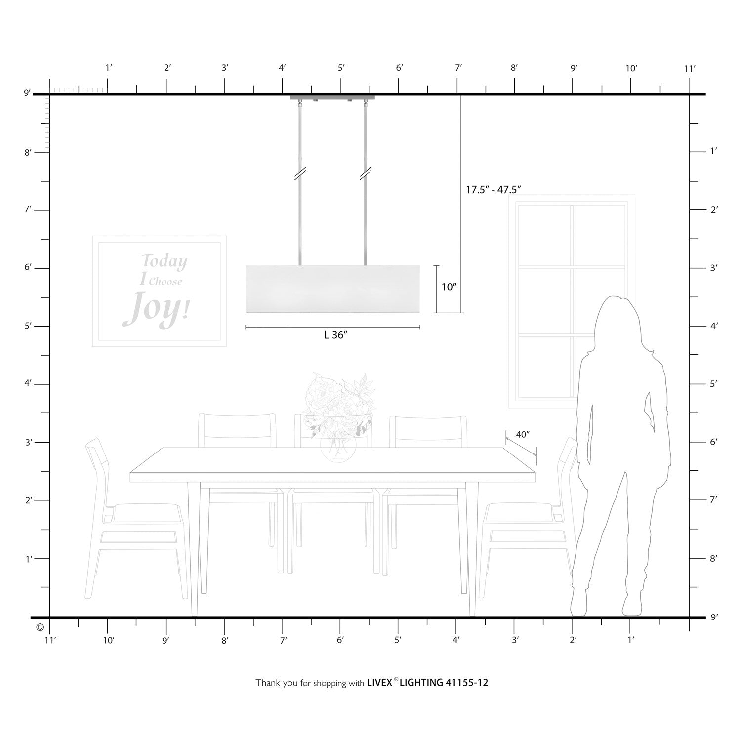 4 Light Satin Brass Linear Chandelier