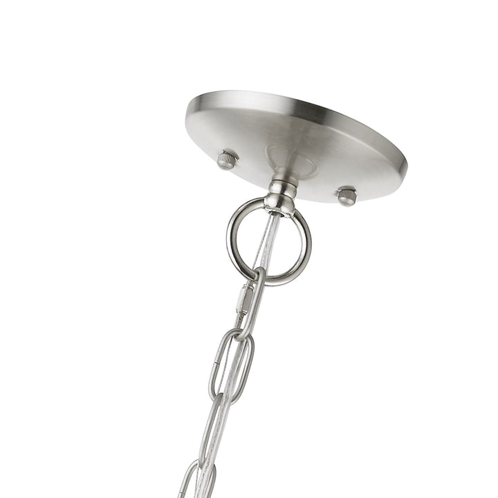 12 Light Brushed Nickel Grande Foyer Chandelier