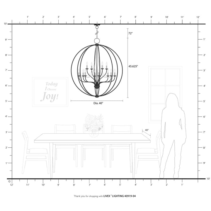 12 Light Black With Brushed Nickel Finish Candles Grande Foyer Chandelier