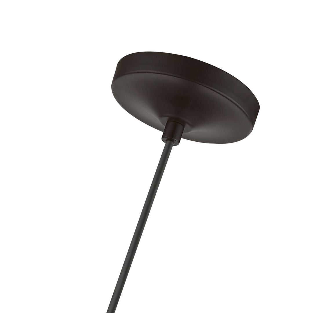 1 Light Bronze With Antique Brass Accent Mini Pendant