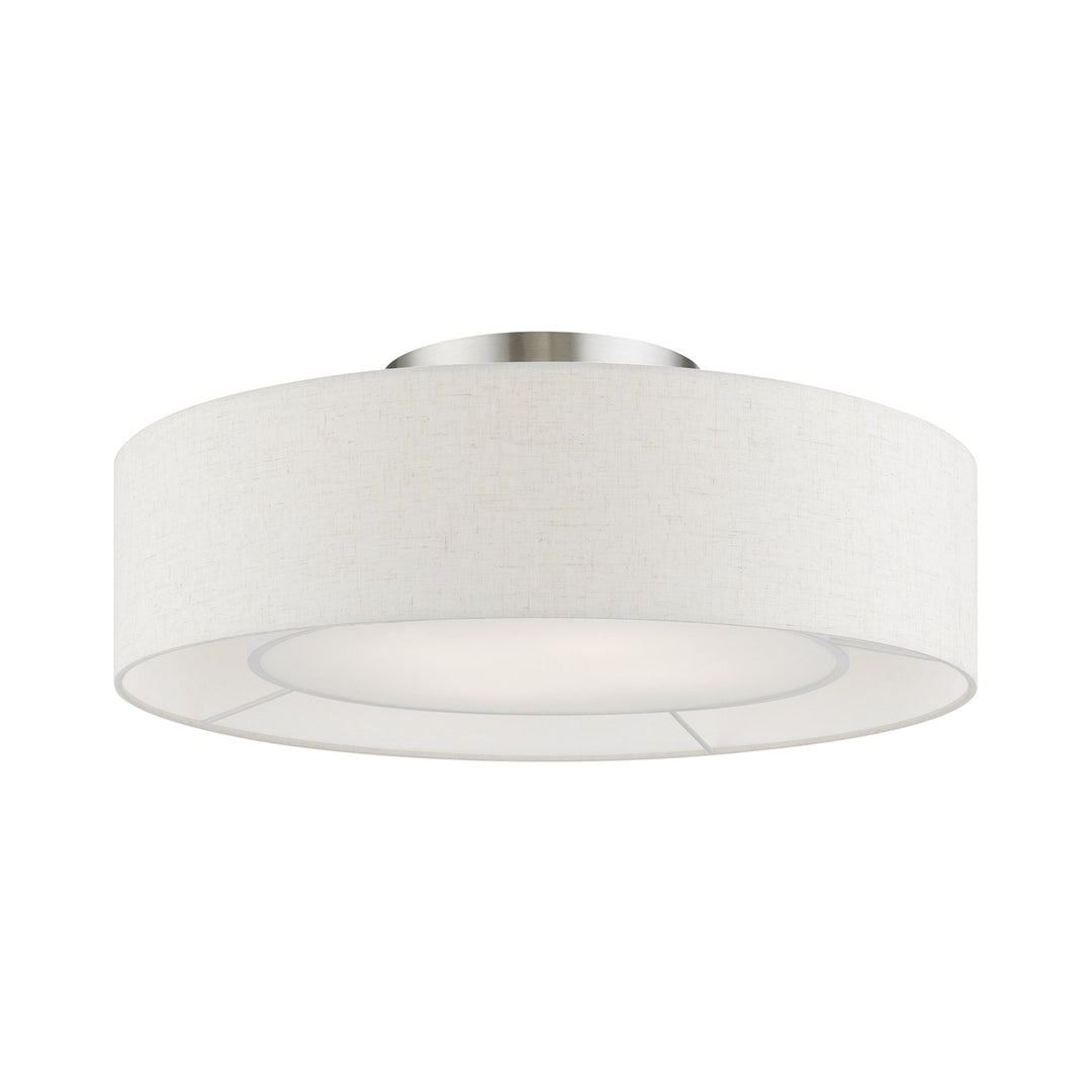 4 Light English Bronze Semi-Flush by Livex Lighting