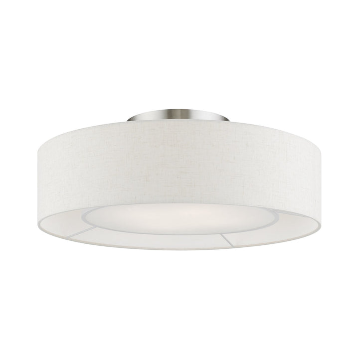 4 Light English Bronze Semi-Flush by Livex Lighting