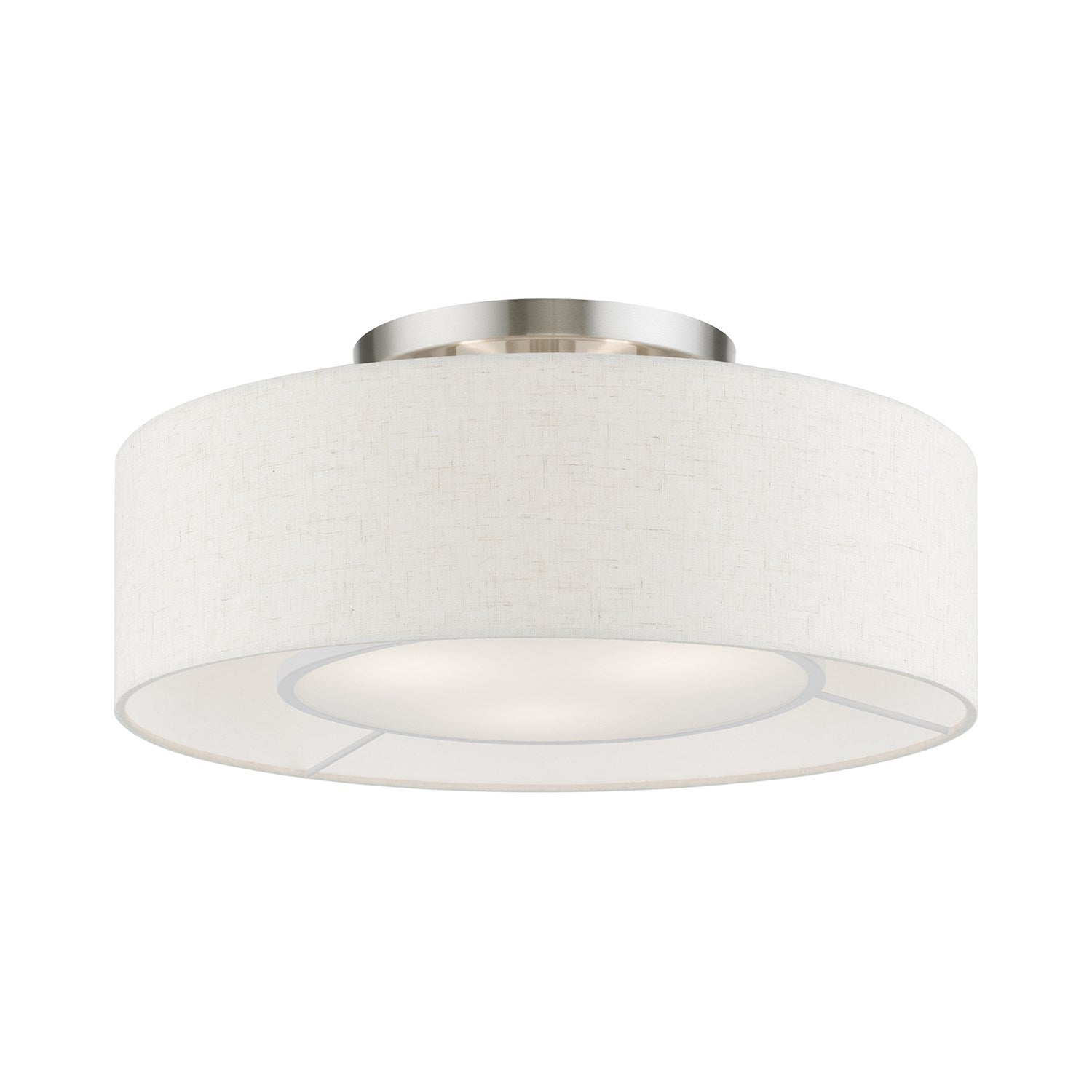 3 Light English Bronze Semi-Flush by Livex Lighting