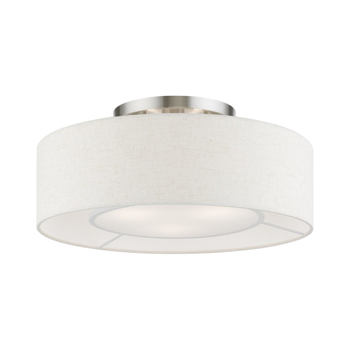 3 Light English Bronze Semi-Flush by Livex Lighting