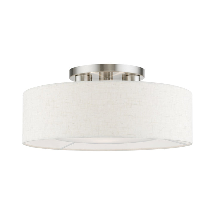 3 Light English Bronze Semi-Flush