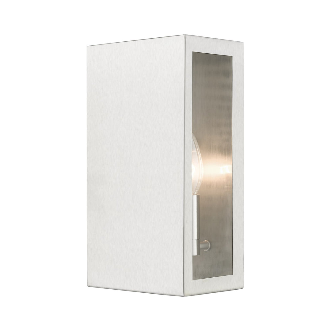 2 Light Brushed Nickel Outdoor Ada Medium Sconce