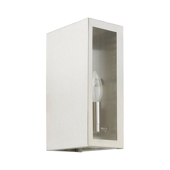 2 Light Brushed Nickel Outdoor Ada Medium Sconce