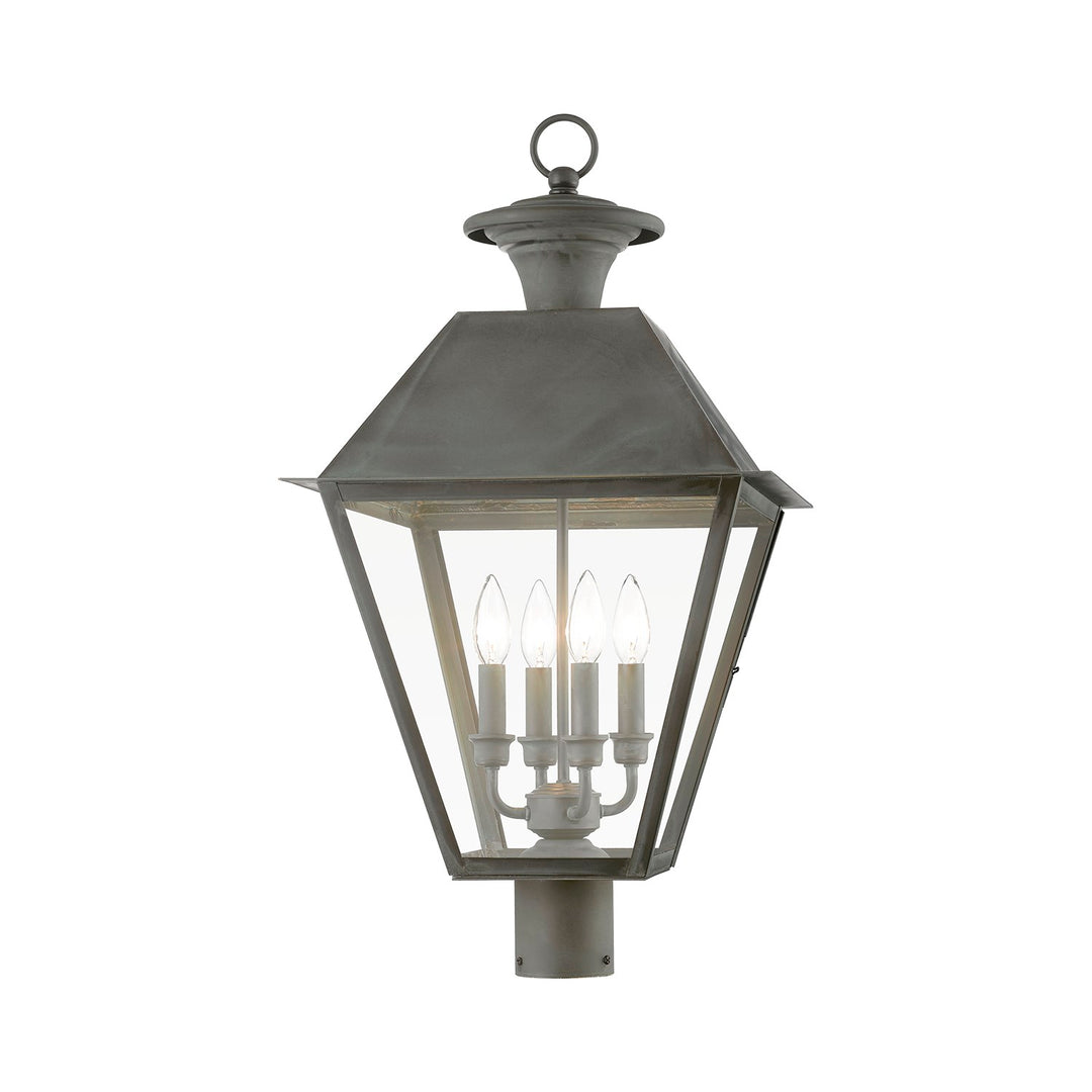 4 Light Charcoal Outdoor Extra Large Post Top Lantern