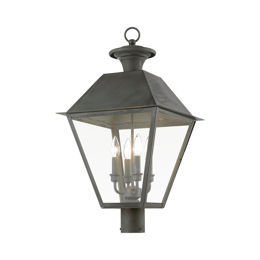 4 Light Charcoal Outdoor Extra Large Post Top Lantern