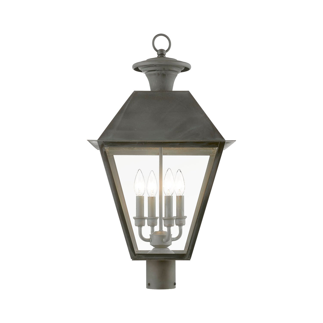 4 Light Charcoal Outdoor Extra Large Post Top Lantern