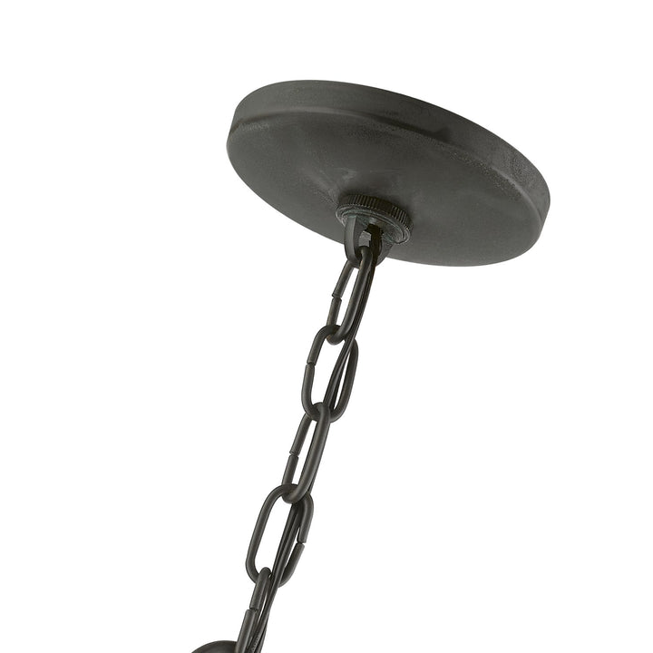 3 Light Charcoal Outdoor Large Pendant Lantern