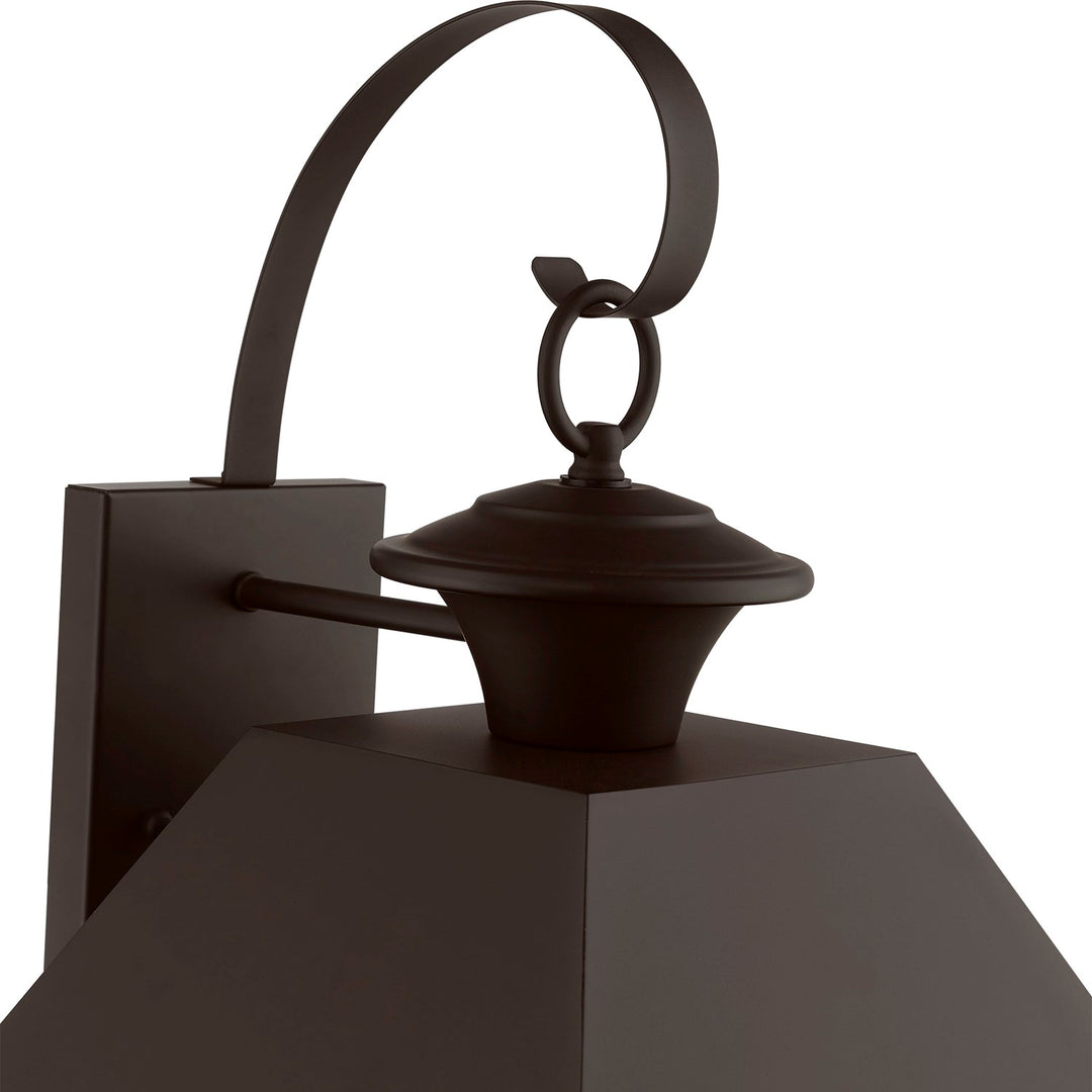 3 Light Bronze With Antique Brass Finish Cluster Outdoor Large Wall Lantern