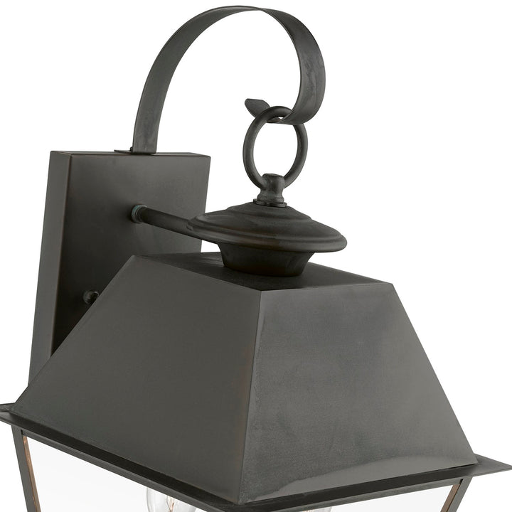 2 Light Charcoal Outdoor Medium Wall Lantern