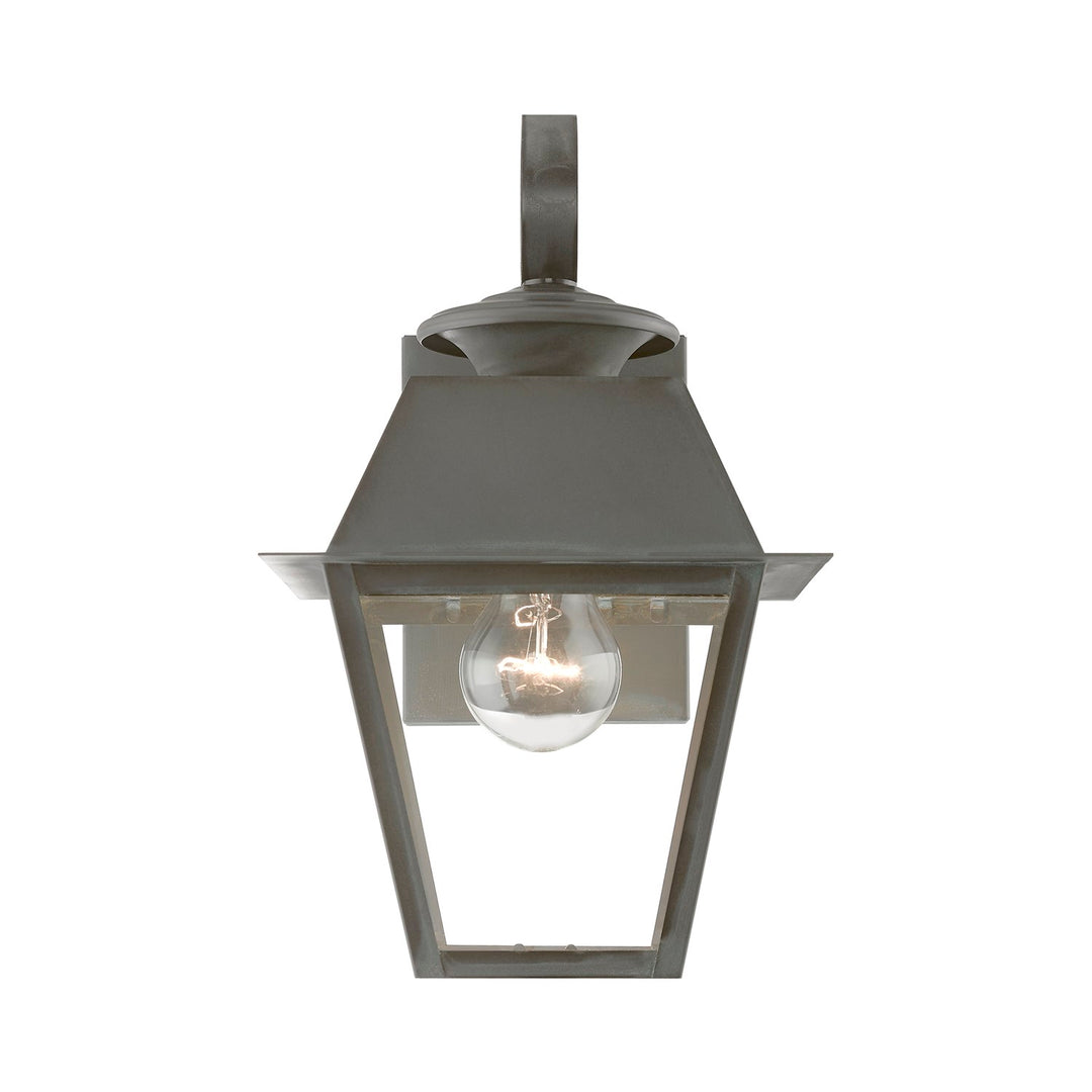 1 Light Charcoal Outdoor Small Wall Lantern
