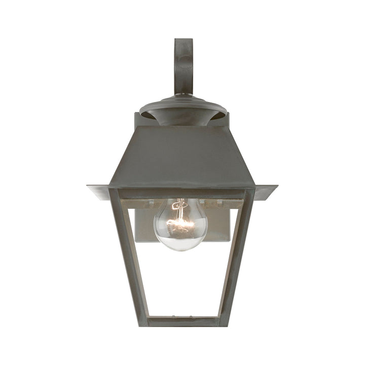 1 Light Charcoal Outdoor Small Wall Lantern