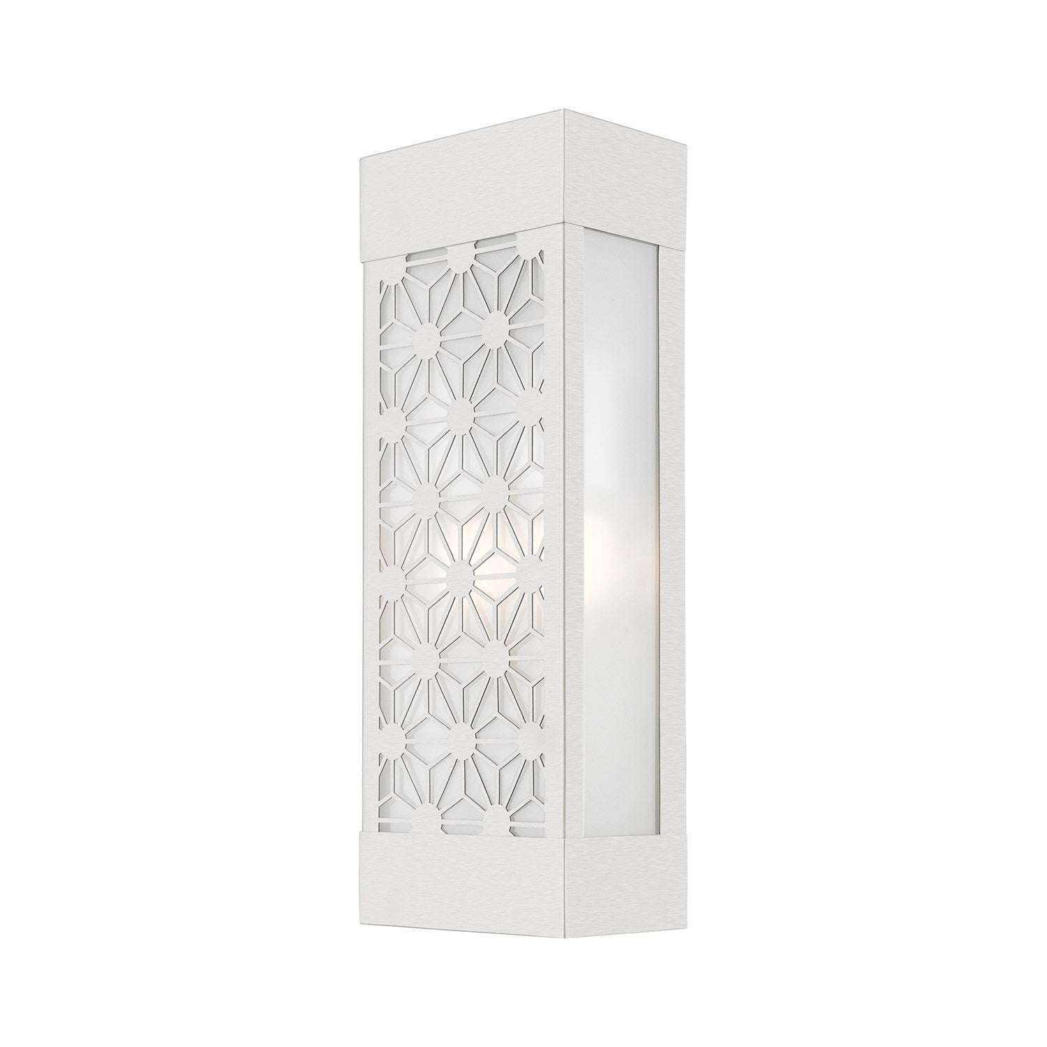 2 Light Brushed Nickel Outdoor Ada Sconce by Livex Lighting
