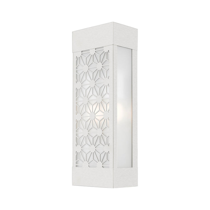 2 Light Brushed Nickel Outdoor Ada Sconce by Livex Lighting