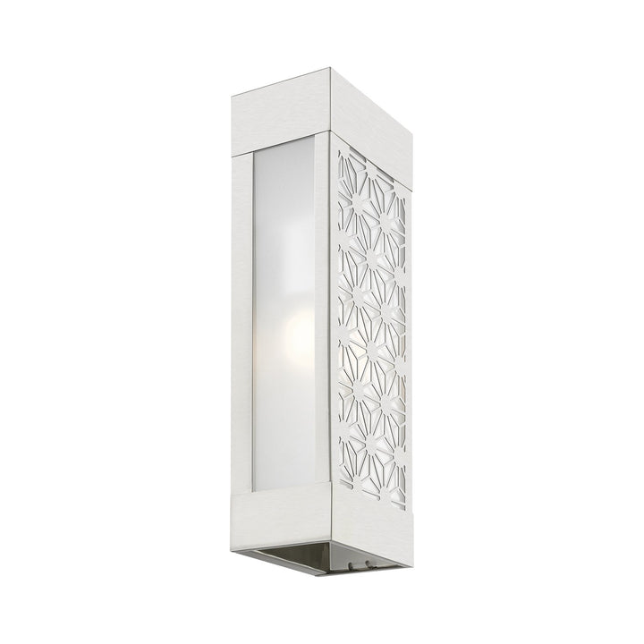 2 Light Brushed Nickel Outdoor Ada Sconce