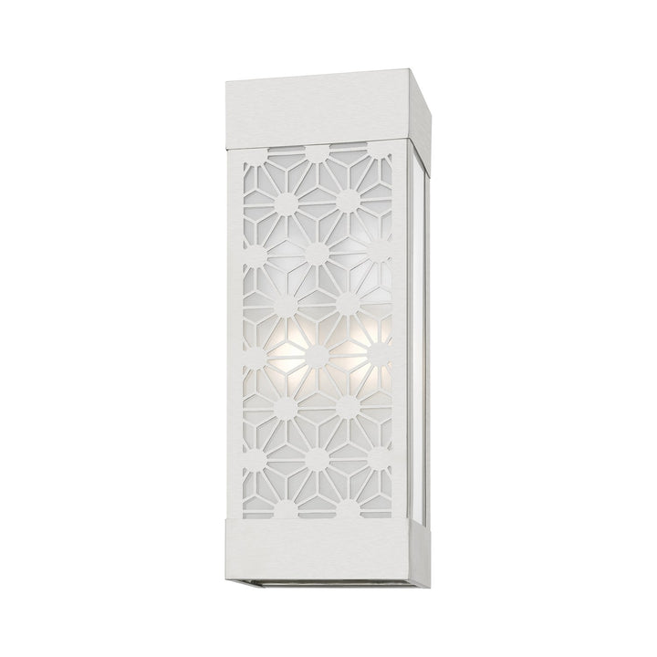 2 Light Brushed Nickel Outdoor Ada Sconce